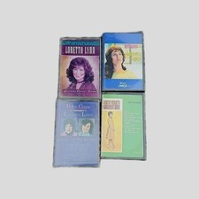 Lot of 4 Cassette Tapes LORETTA LYNN Bundle  Patsy Cline
