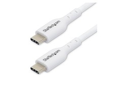 StarTech 10ft 3m White USB-C Charging Cable, USB C Cable, USB 2.0 Type-C Lapto