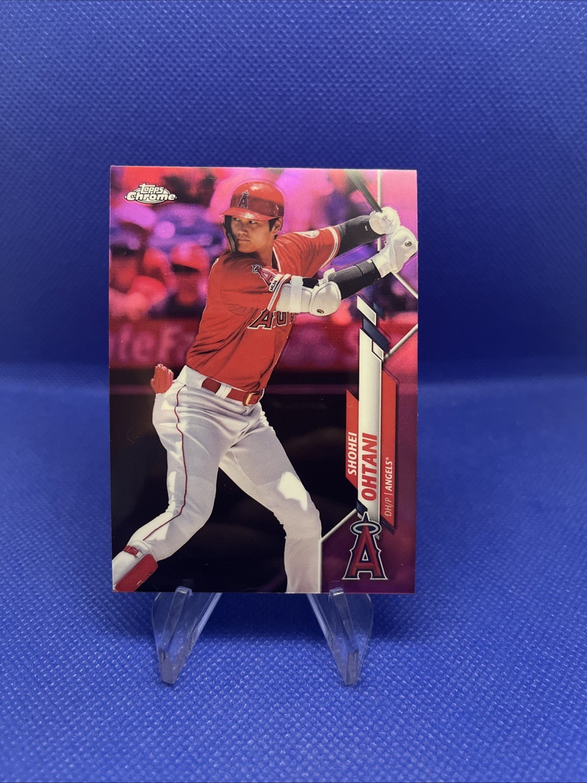 2020 Topps Chrome Pink Refractor Shohei Ohtani #21 Los Angeles Angels