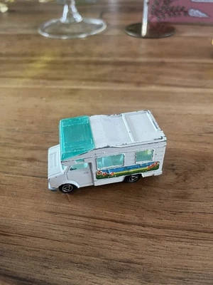 Vintage Majorette Fourgon ECH 1/67 No224-259 White Camping-Car 1980 - Photo 1/4