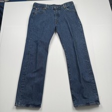 Levis 501 Jeans Mens 36x32 36x29 Blue Straight Leg Button Fly Classic Pants