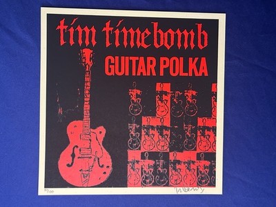 Tim Timebomb Armstrong Signed Print Avenues & Alleyways 57/100 Guitar Polka
