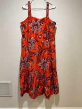 Rhode X Target Floral Paisley Tiered Sleeveless Midi Dress Size XXL or 2X