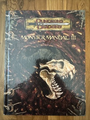 Monster Manual III (3) Dungeons & Dragons ⭐AD&D 3rd Edition Monster Manual III (3) Dungeons & Dragons ⭐AD&D 3rd Edition