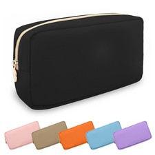 Waterproof Small Makeup Pouch for Purse,Nylon Travel Toiletry Storage Pouch C...