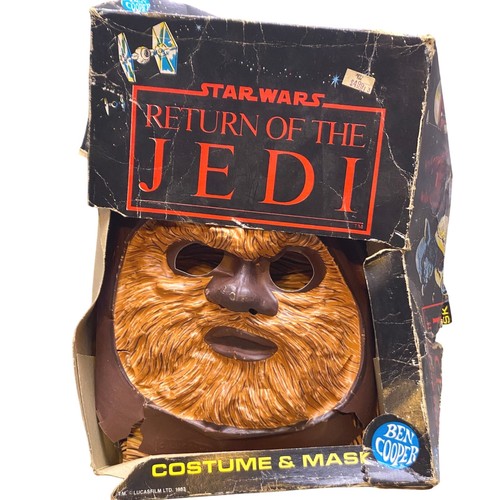 Vintage 1983 ROTJ Ewok Costume Ben Cooper Wicket Halloween Mask Childrens
