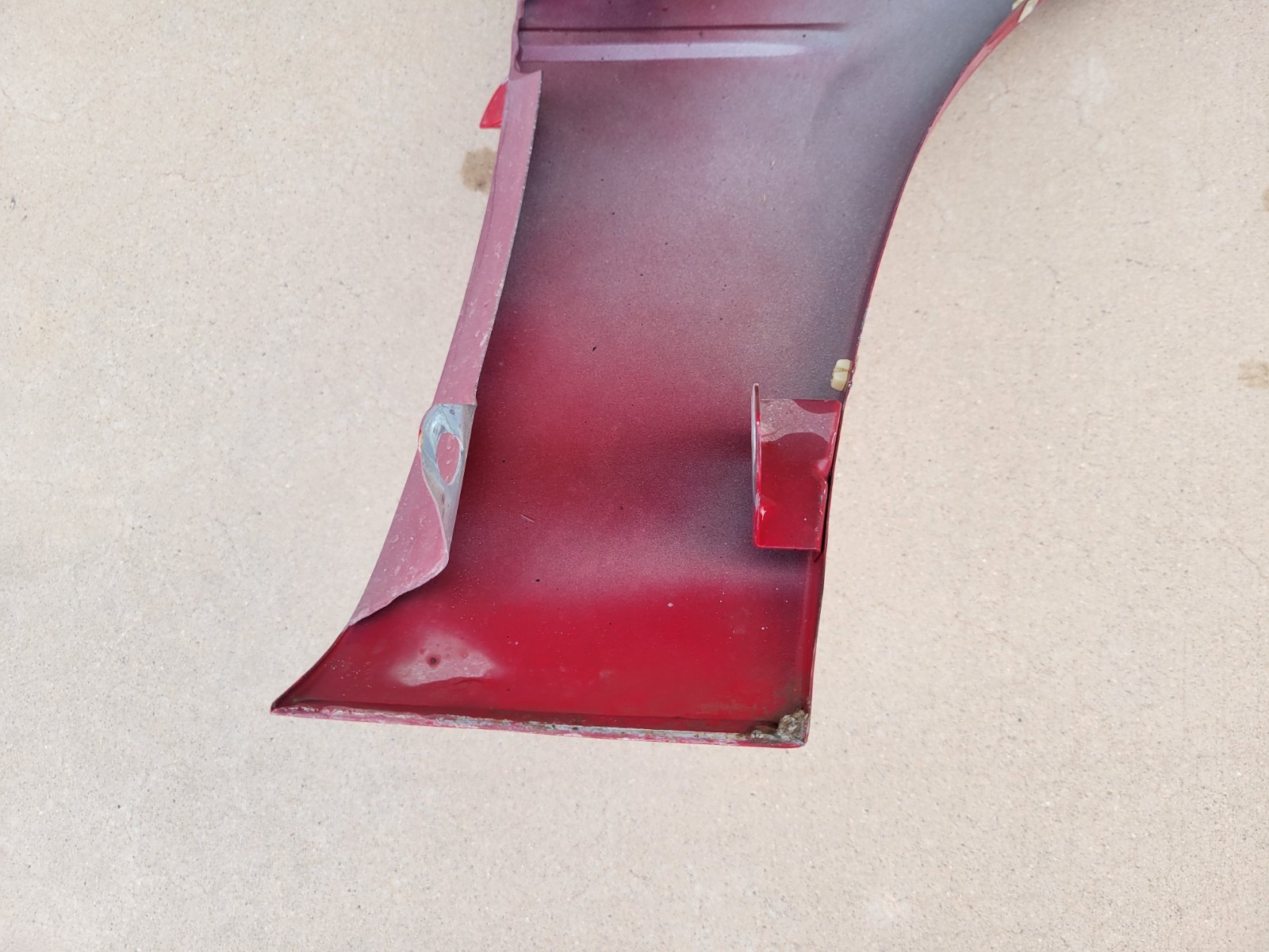 1989–1991 Chrysler TC By Maserati Front Left Driver Fender Assembly OEM Red Used