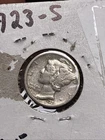 1923 S Mercury Silver Dime VF