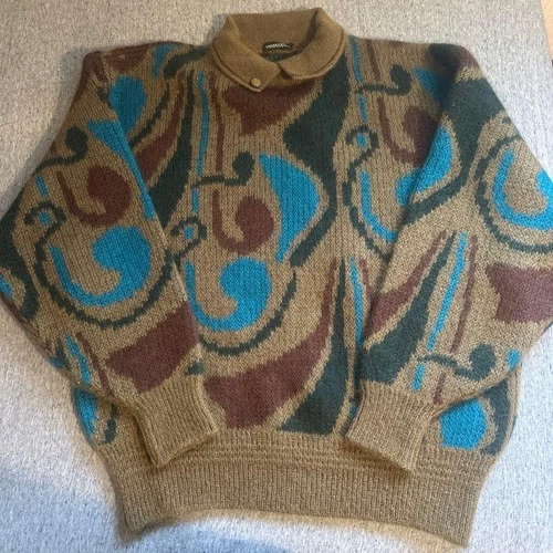 Vestopia Multicolor Knit Sweater Mohair Blend XL Design Marble - product listing photo