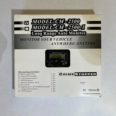 Crimestopper CM-2500 Long Range Auto Monitor Pager Vehicle Security NEW!