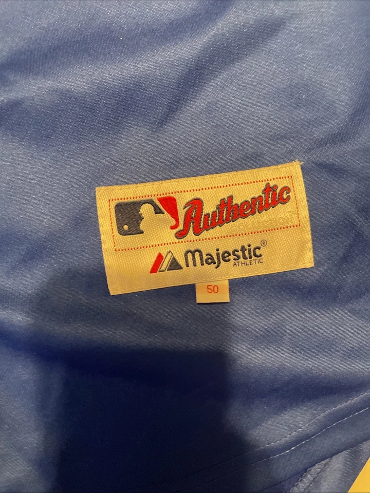 Camiseta de béisbol Ernie Banks 14 de los Chicago Cubs cosida majestuosa para hombre talla XL (50) Foto 4 de 4