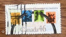 Canada 46 cent  2000  stamp # 1848 Enineering Achievements used