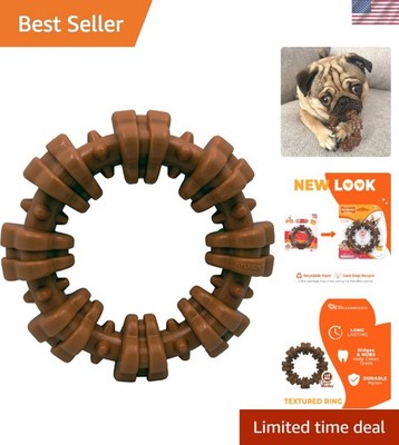 Textured Ring Power Chew Toy for Aggressive Small Dogs - Flavor Medley Delight