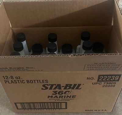 1 Case STA-BIL (22239) 360 Marine Ethanol Treatment and Fuel Stabilizer ~ 12 Ct.