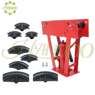 16 Ton Pipe Bender Manual Hydraulic Piping Bending Exhaust Tube w/8 Dies Size