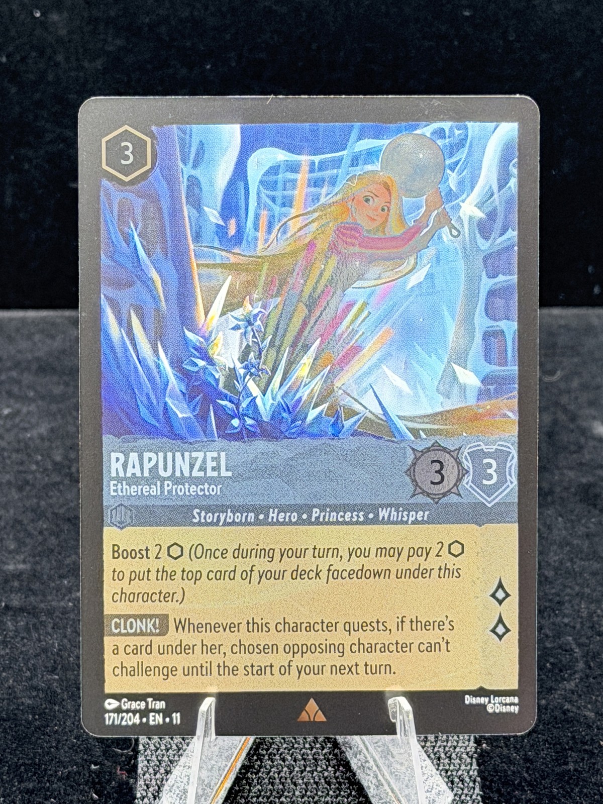 Disney Lorcana-Winterspell-Rapunzel-Ethereal Protector-#171-Cold Foil-M/NM