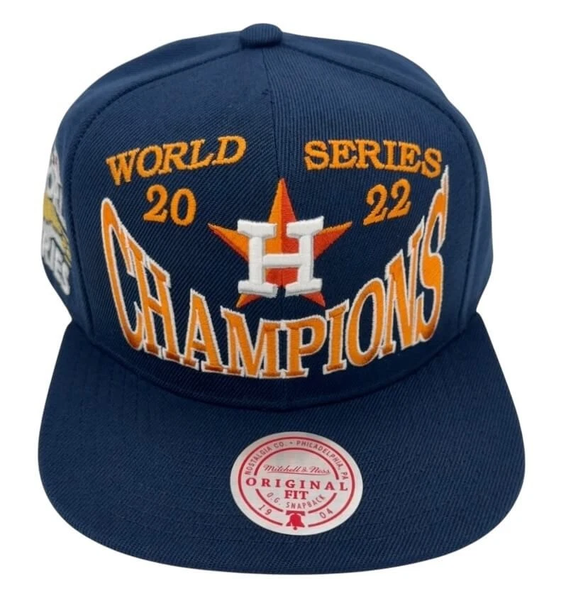 Mitchell & Ness MLB Houston Astros Big Champ Snapback Sombrero, Gorra, Nuevo Foto 4 de 4