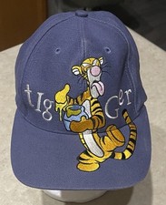 Vtg Disney Tigger Winnie The Pooh Hat Cap Purple Strapback 90 s