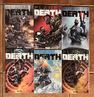 PLANET DEATH (6 Book Set) #0 + #1 Covers A,B,C,D,E (Variant C is Chromium Foil)