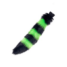 Pawstar Mini Stripey Fox Tail - furry partial fursuit costume cosplay
