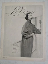 1955 Womens La Vigna Cardigan curve Einiger Cashmere Coat Vintage  ad 