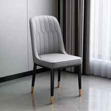 2X Dining Chairs PU Padded Dining Room Kitchen Restaurant Chair Furniture UK