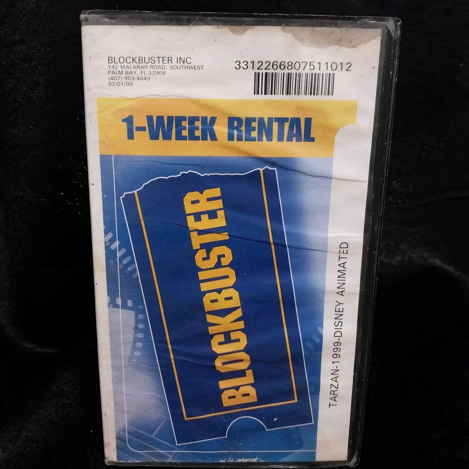 Blockbuster Video VHS Rental Case & Tape Disneys Tarzan 1 week Rental RARE - Image 3 of 4