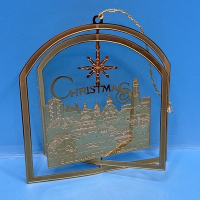 RARE 1990 McLean County (IL) Christmas ''Ornament of Hope'' Landmark Montage- #465