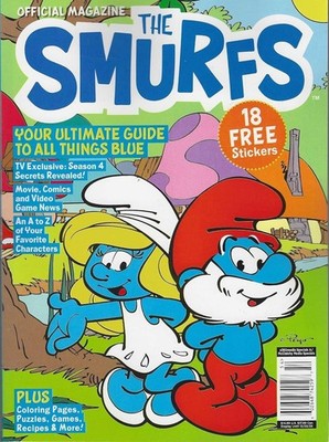 New The Smurfs Official Magazine 2025  18 Free Stickers Book