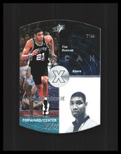 1997-98 Tim Duncan Rookie Card - UD SPx Die-Cut #37 San Antonio Spurs . rookie card picture