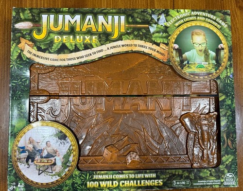 Jumanji Deluxe Board Game Electronic Adventure Game Spin Master Brand New