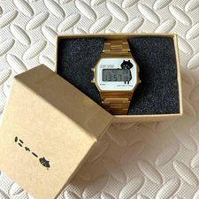 A-net Meow Gold Digital Watch with Alarm & Stopwatch, Water-Resistant, Used