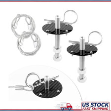 Carbon Fiber Black Stainless Steel Hood Pin Kit Quick Release Pin Reducing Shak Carbon Fiber Black Stainless Steel Hood Pin Kit Quick Release Pin Reducing Shak