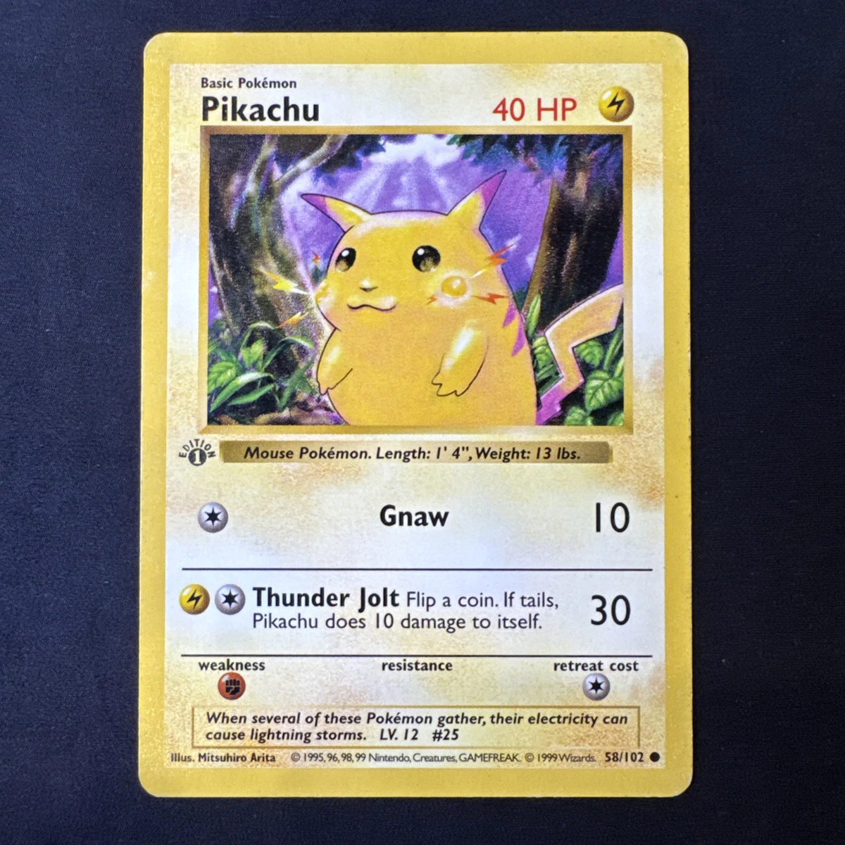 25+ Pikachu Pokémon TCG Individual Trading Card Games Base Set in