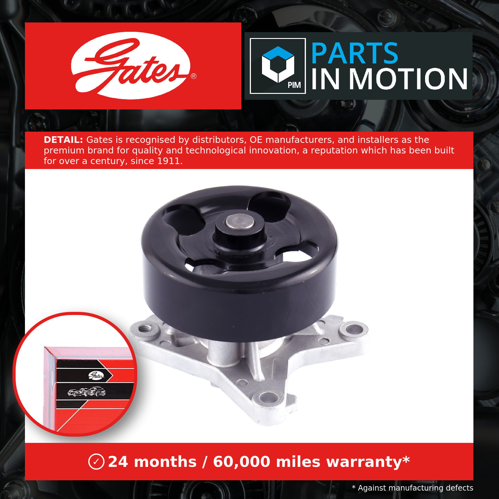 Water Pump fits RENAULT FLUENCE L3 2.0 2010 on Coolant Gates 210101988R Quality - Image 4