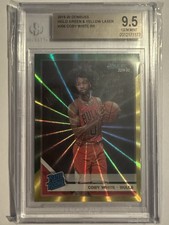 2019 Panini Donruss Rated Rookie Holo Green & Yellow Laser Coby White BGS 9.5