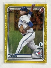 2020 Bowman Draft Chrome Yellow Sapphire RC Trent Palmer - Toronto Blue Jays /75