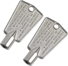 2 Pack 216702900 Freezer Door Key for Frigidaire Kenmore Metal Replacement