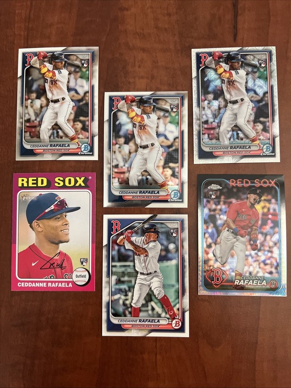 Ceddanne Rafaela Rookie Card Lot- Chrome Prizm, Mojo, Heritage