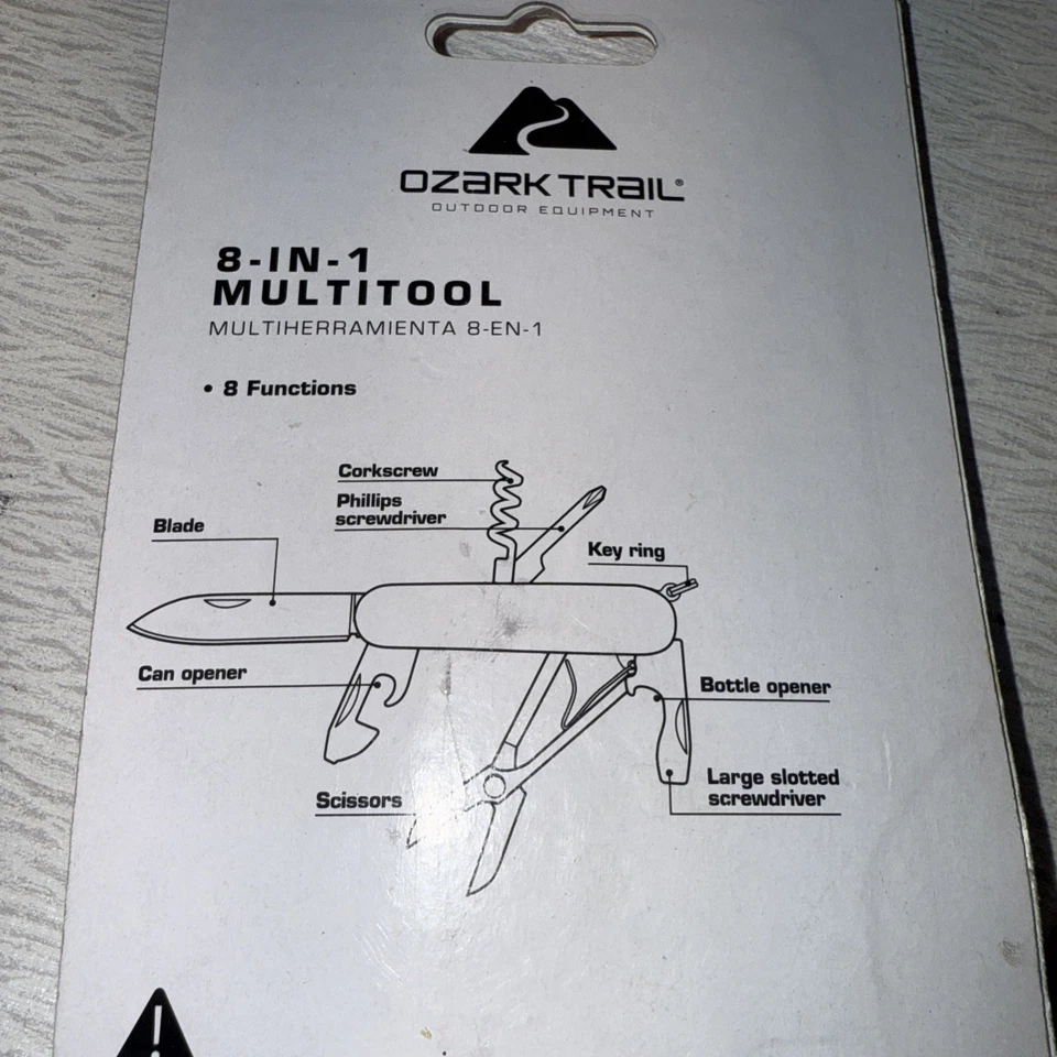 Ozark Trail 8-in-1 Multitool Pocket Knife Red Pack of 3 New - Image 3 of 4