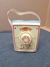 1972 Fisher Price Toys Music Box Pocket Radio Works good. Pop Goes The Weasel