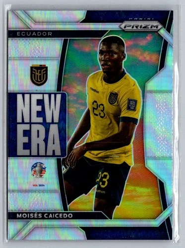 2024 Panini Prizm CONMEBOL Copa America #8 Moises Caicedo New Era Silver