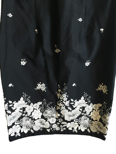 M&Co black white floral pencil dress size 16 (SMALL POSS MORE 14 SEE DESC) - Picture 3 of 11