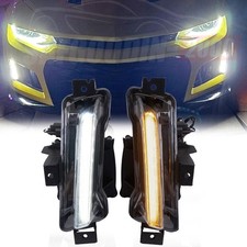 2pcs Fog Lights Daytime Running Drl Lamp For Chevy Camaro Zl1 Ls Lt 2016-23 24 2pcs Fog Lights Daytime Running Drl Lamp For Chevy Camaro Zl1 Ls Lt 2016-23 24