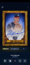 Topps Bunt DIGITAL 2023 Gilded GOLD SIGNATURE TOM GLAVINE HOF Legendary /10
