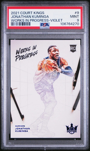 Jonathan Kuminga #9 — 2021 Panini Court Kings Works in Progress basketball card