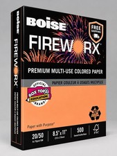 Papel de color Boise Fireworx 8,5” x 11” Jammin Salmon 500 hojas resma