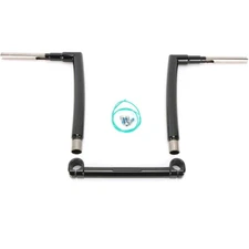 KST Kustoms High Gloss Black 1 1/2" Pathfinder 14" Rise Handlebar - KST-3PF14HG