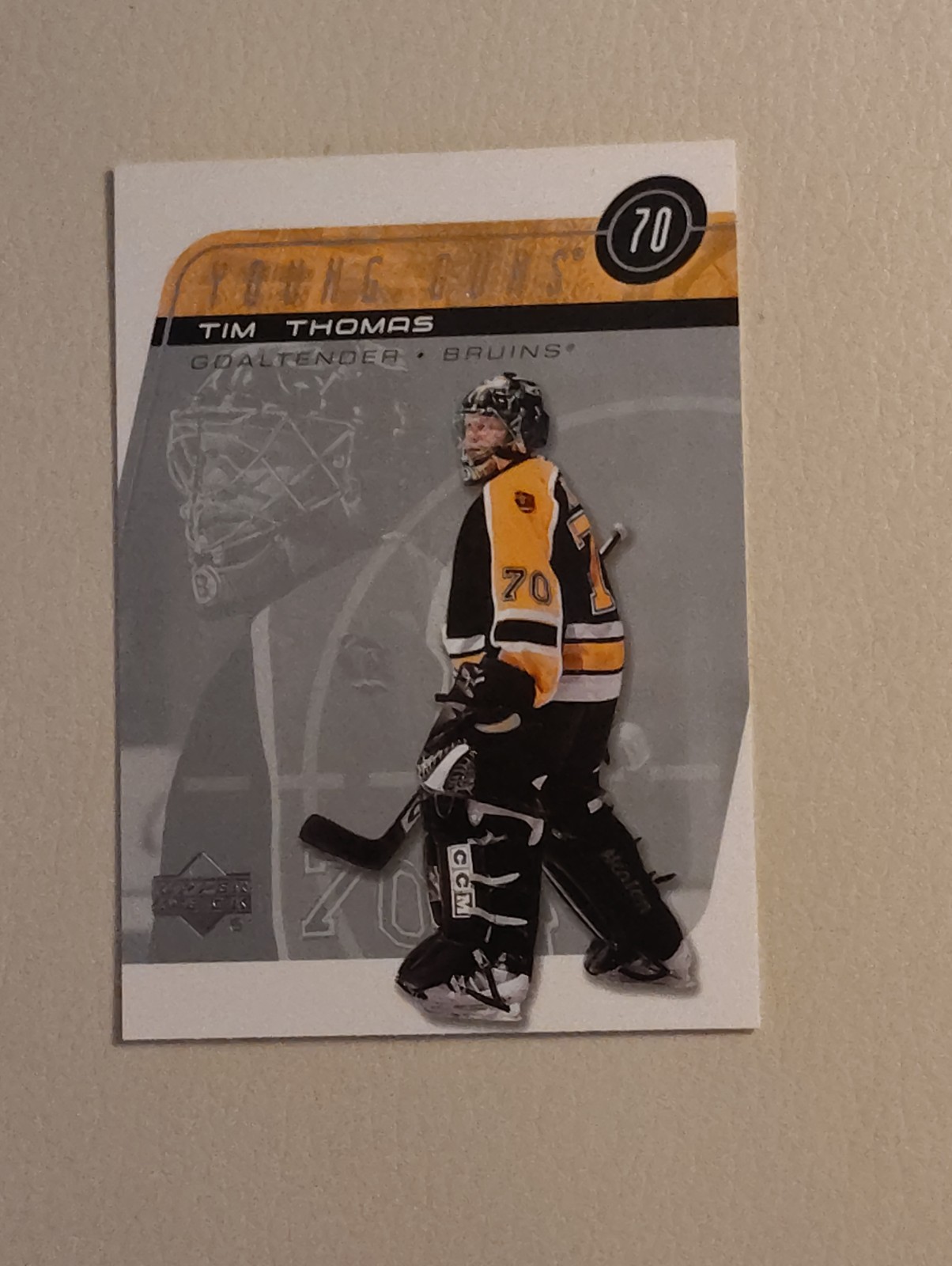 Upper Deck 2002-03 Young Guns Tim Thomas #429 Boston Bruins NHL Hockey Card
