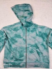 Hoodie, Old Navy size: XL 14-16 green and teal tie-dye